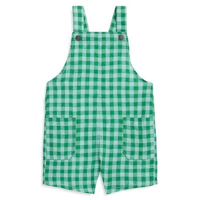 Baby Boy's Check Overalls