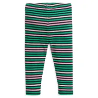 Baby Girl's Stripe Rib Leggings