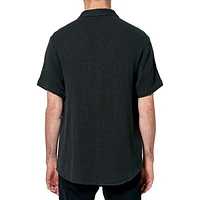 Bon Weave Slim-Fit Short-Sleeve Shirt