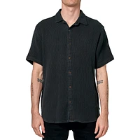 Bon Weave Slim-Fit Short-Sleeve Shirt