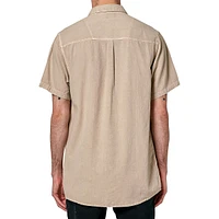 Chemise Oxford à manches courtes et coupe slim pour homme au travail