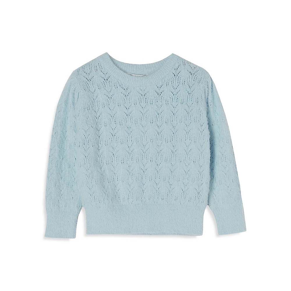 Girl's Addie Pointelle Sweater