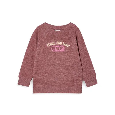 Little Girl's & Fleece Supersoft Mila Crewneck Sweater