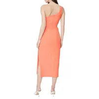 Jenna One-Shoulder Cutout Midi Dress