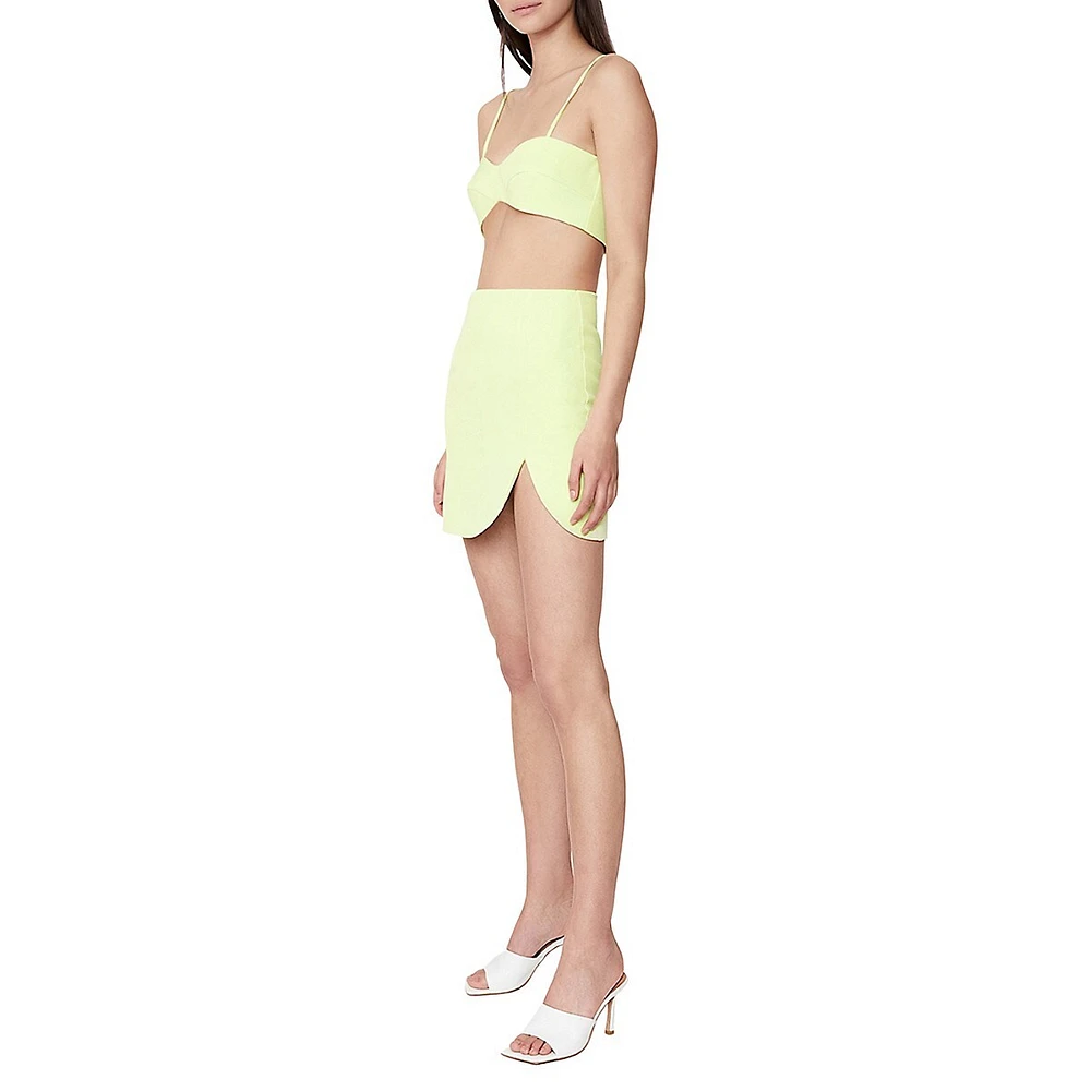 Athena Sweetheart Neck Crop Top