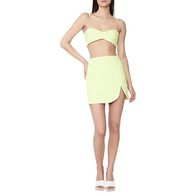 Athena Sweetheart Neck Crop Top