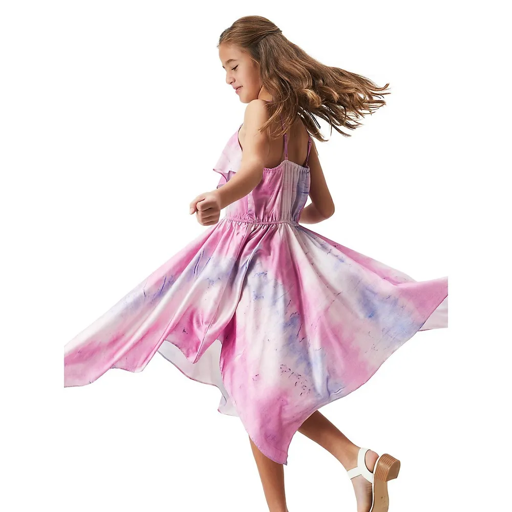 Girl's Addy Printed Hanky Dress