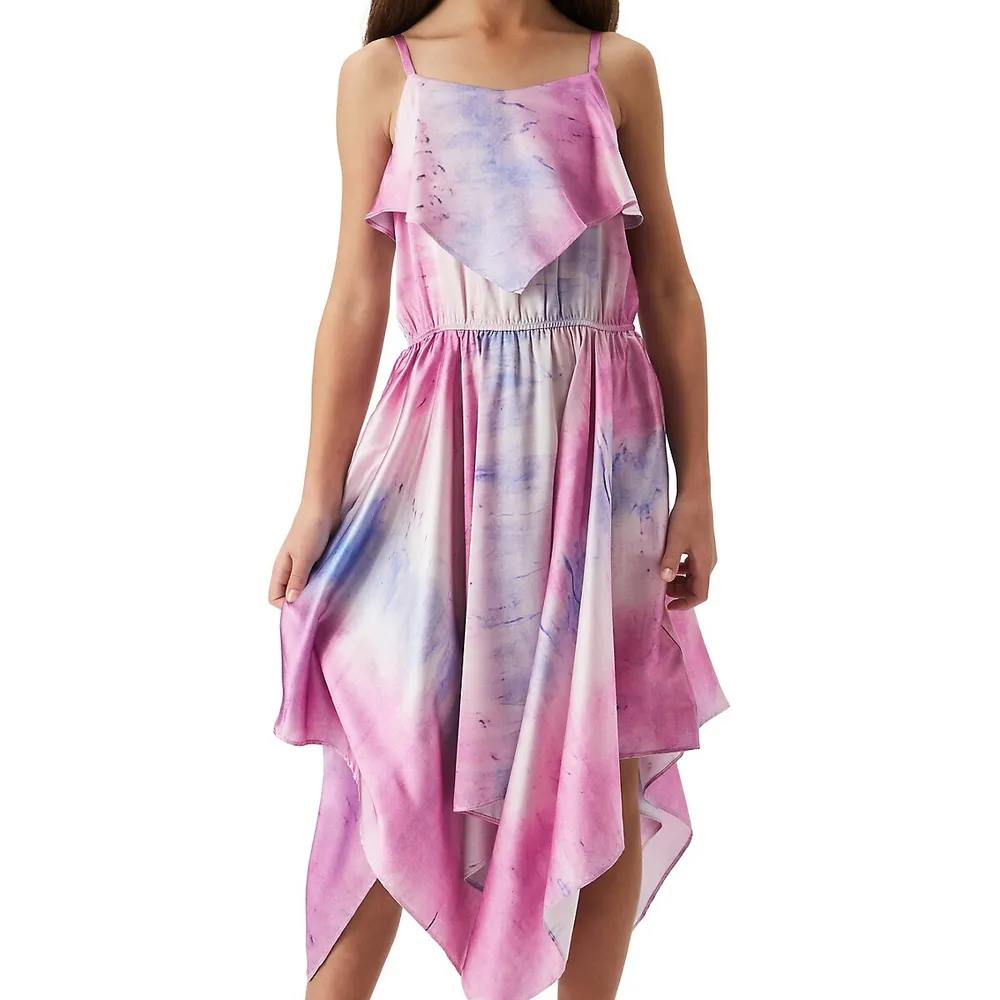 Girl's Addy Printed Hanky Dress