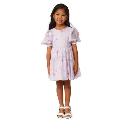 Little Girl's Flora Tiered Mini Dress