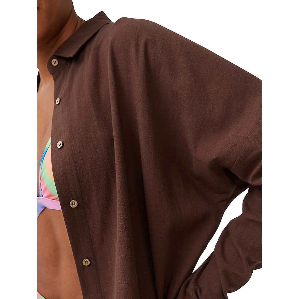 Swing Beach Organic Cotton Cover-Up Shirt