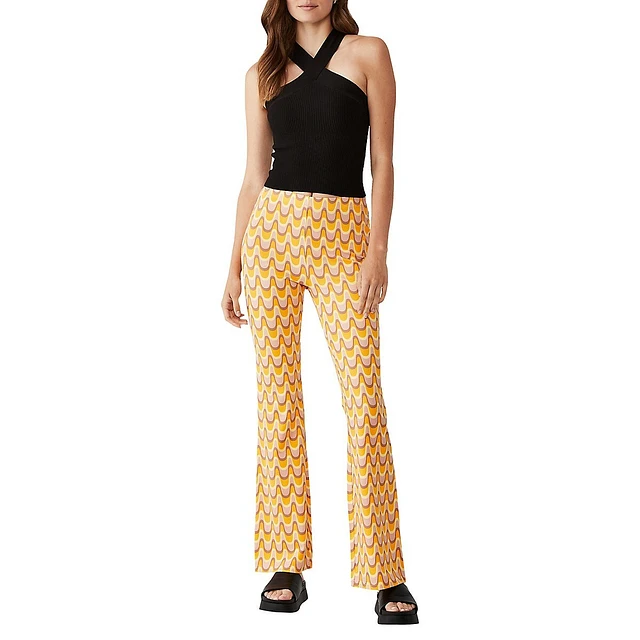 Fairweather Patterned Boho Flare Pants