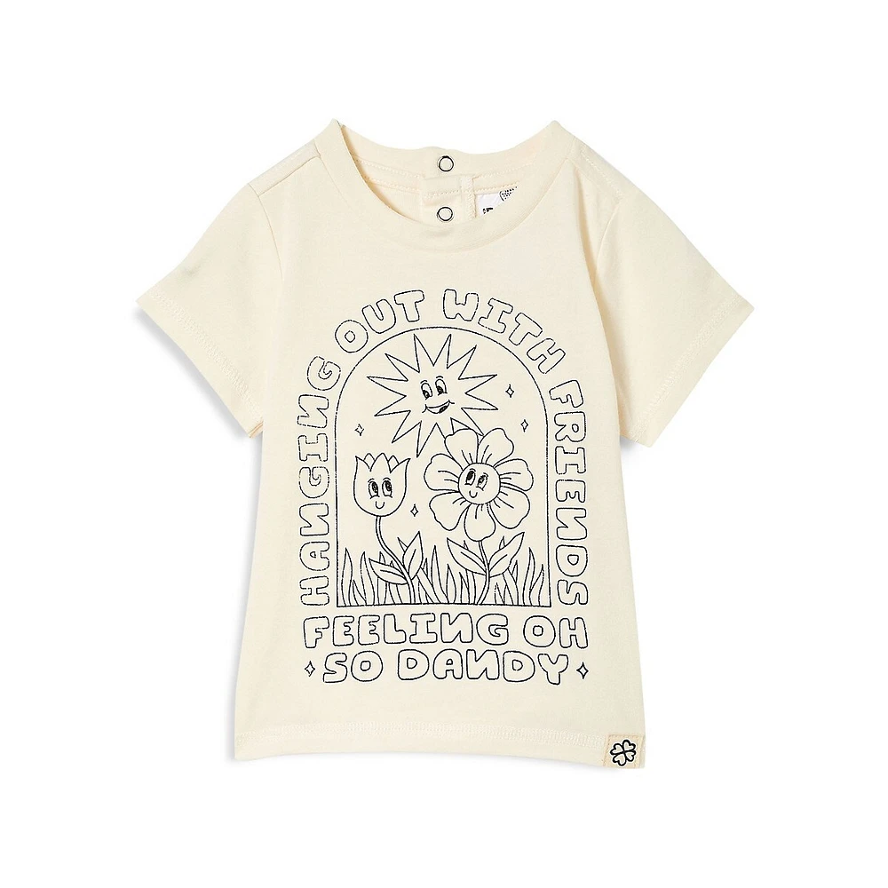 T-shirt en coton biologique à motif pour béb