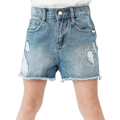 Little Girl's Sunny Distressed Denim Shorts