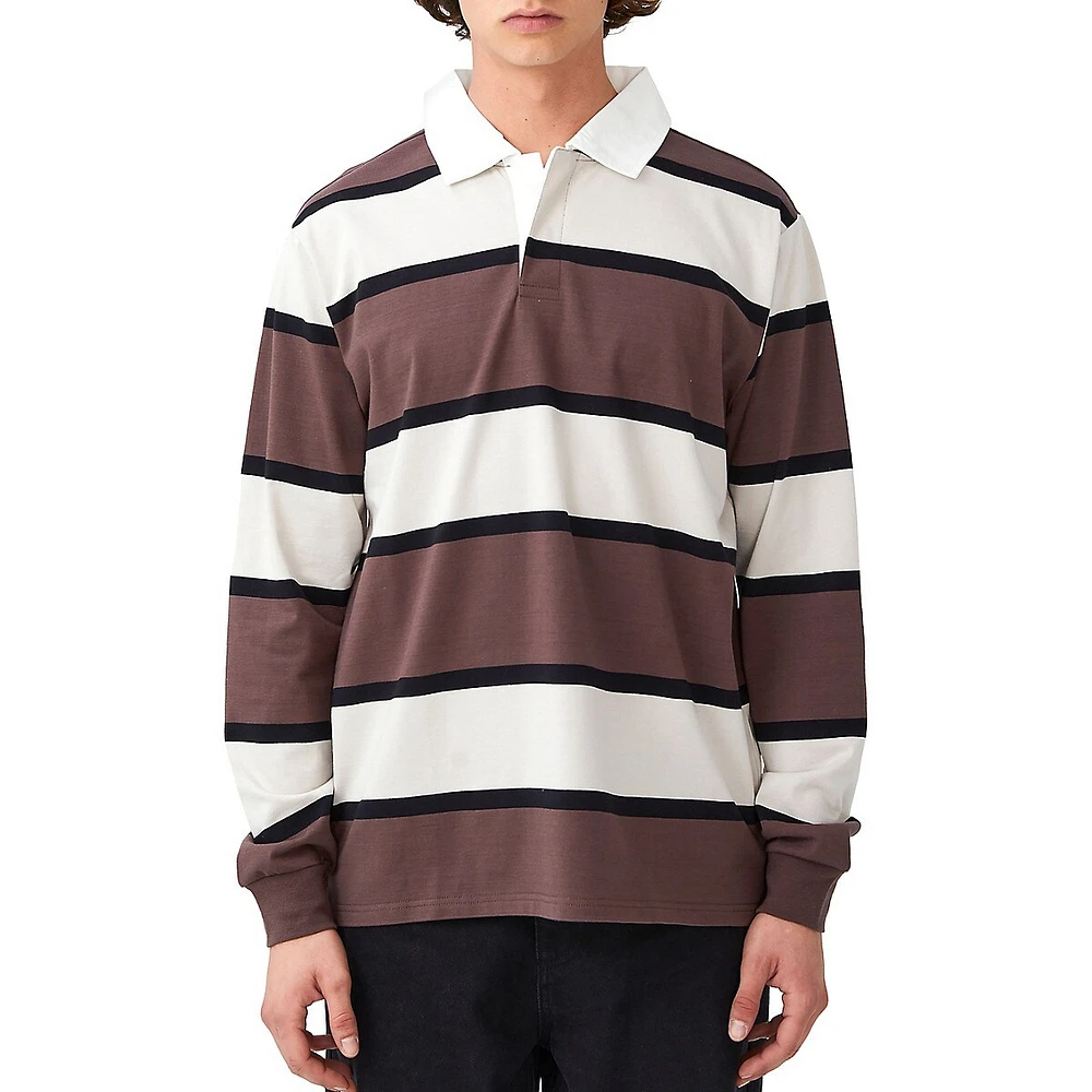 Rugby-Style Striped Sweater