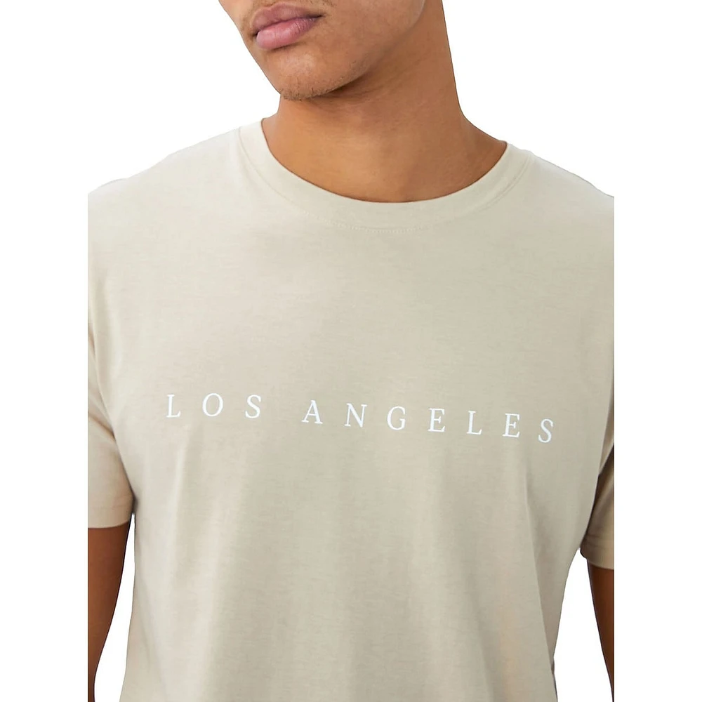 Relaxed-Fit Los Angeles Print T-bar T-Shirt