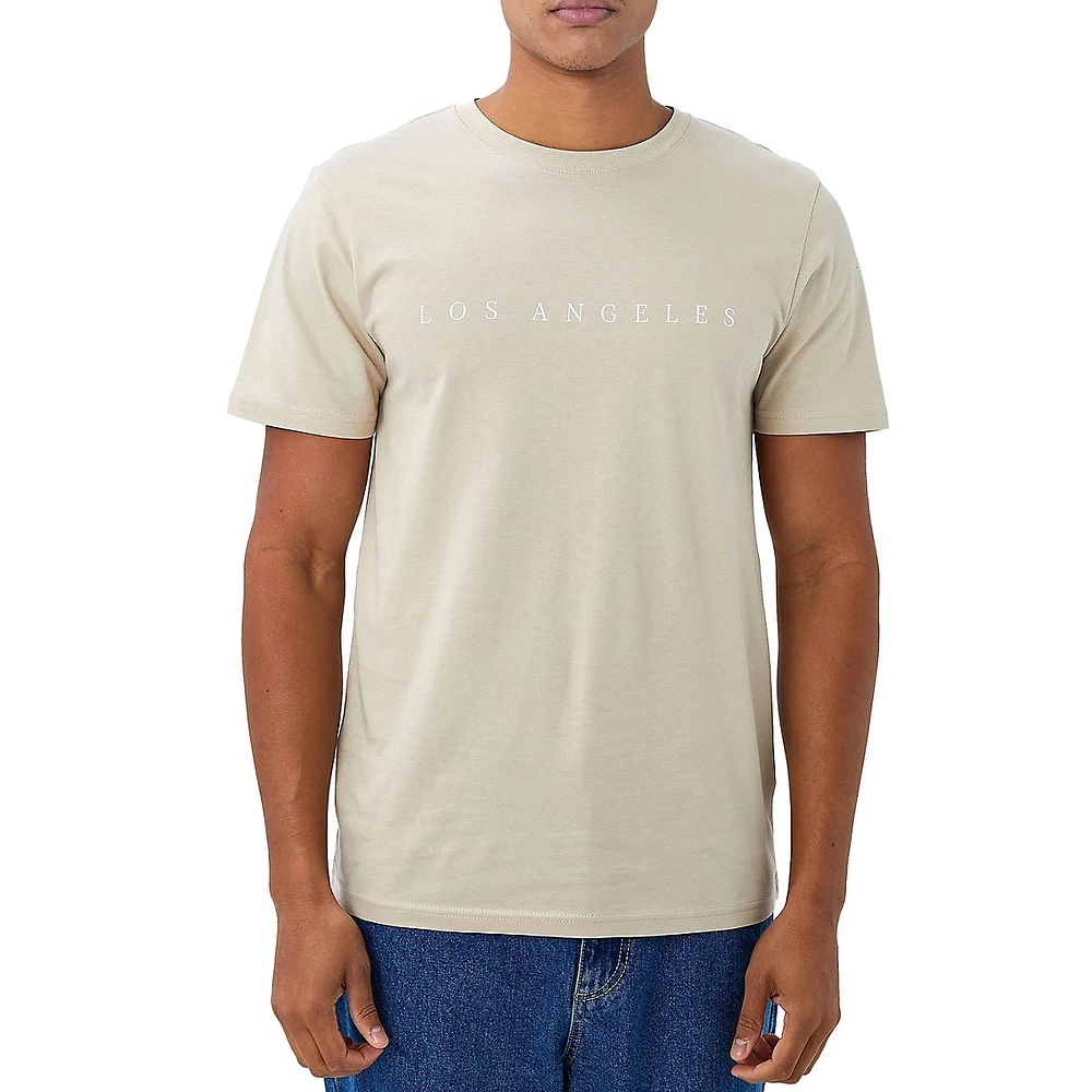 Relaxed-Fit Los Angeles Print T-bar T-Shirt