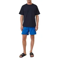 Solid-Colour Stretch Swim Shorts