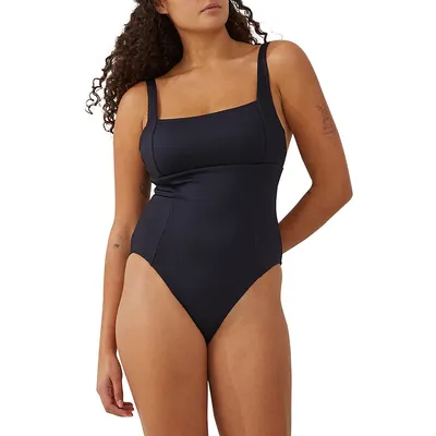 Maillot de bain une pièce bonnets D-DD Squareneck