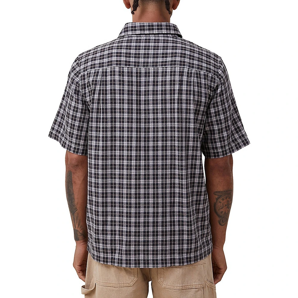 Eddie Plaid Short-Sleeve Shirt