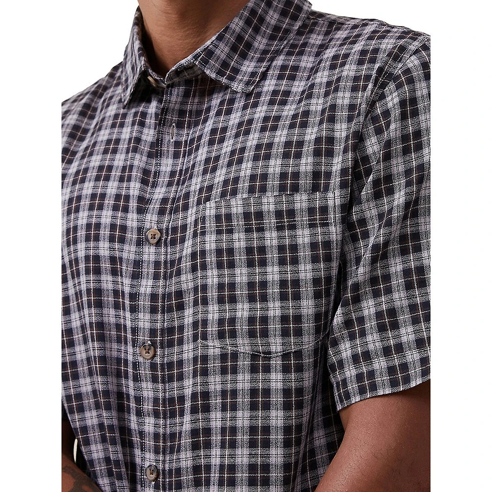 Eddie Plaid Short-Sleeve Shirt