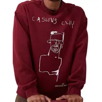 Basquiat Oversized Fleece Crew Sweatshirt