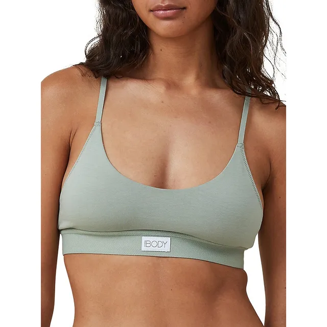 Cotton On Everyday Organic Cotton Scoopneck Bralette