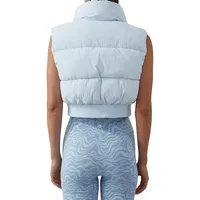 The Mother Cropped Puffer Vest