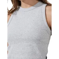 Rib Open Back Tank Top