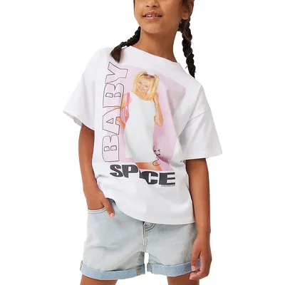 T-shirt à imprimé Baby Spice sous licence pour fillette