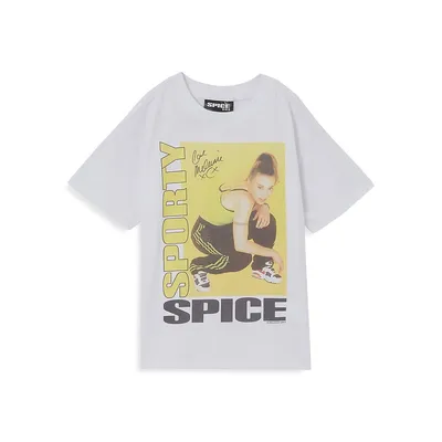 T-shirt à imprimé de Sporty Spice sous licence pour fillette