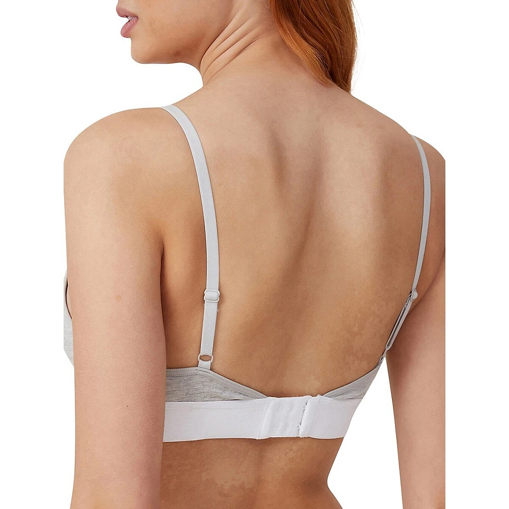 Soutien-gorge rembourré croisé en mélange de coton biologique, 6335522-03