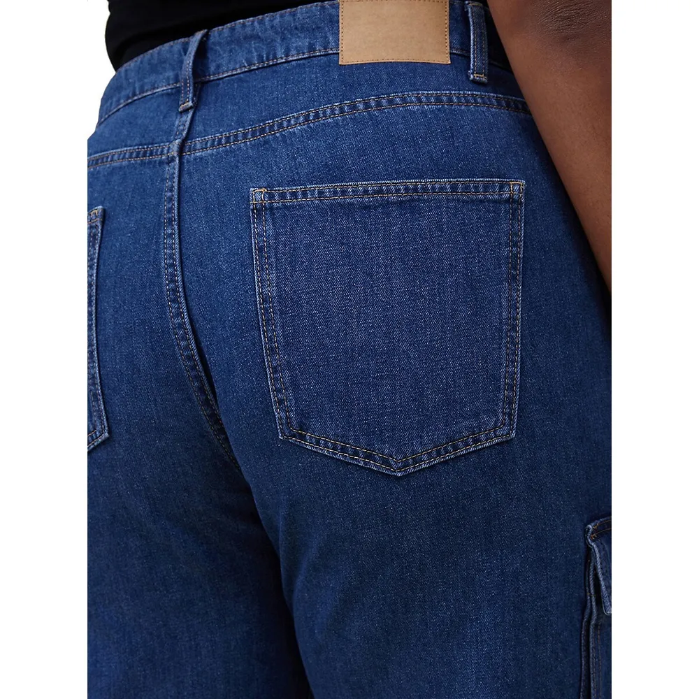 Cotton On Wide-Leg Cargo Jeans