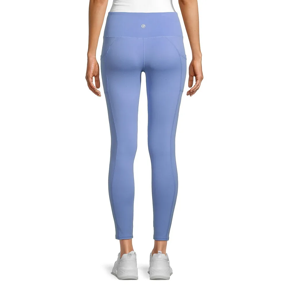 DryMove™ Pocket-detail running tights - Bright purple - Ladies