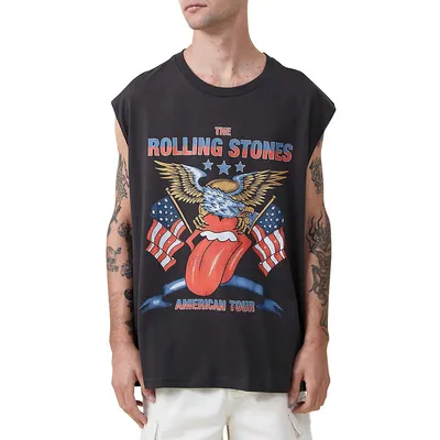 Oversized Rolling Stones American Tour Muscle Tank