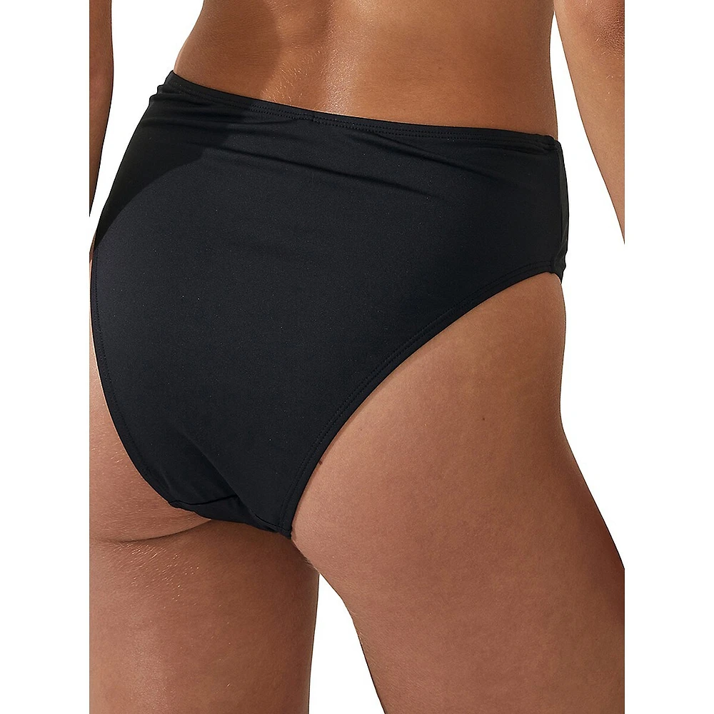 High-Waist Cheeky Bikini Bottoms