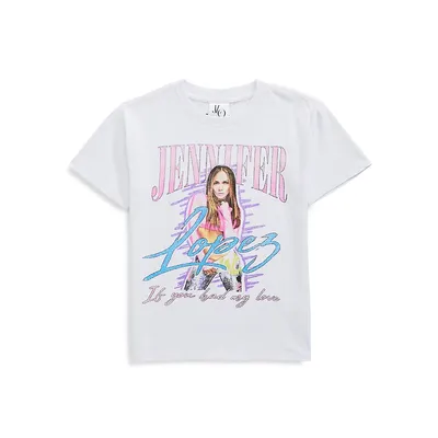 T-shirt à imprimé sous licence Jennifer Lopez pour fille