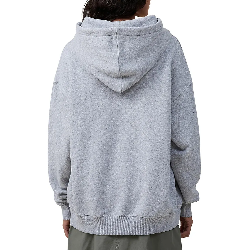 Oversized Collegiate Graphic Hoodie