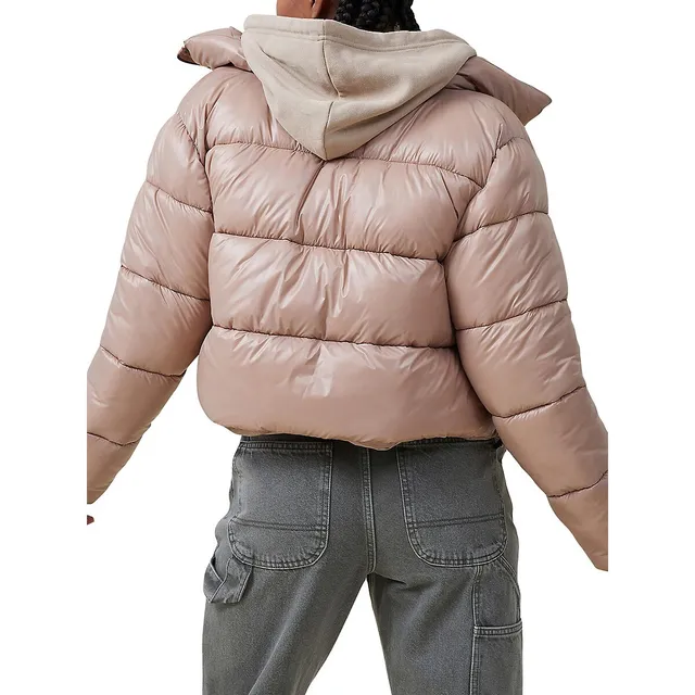 Cropped Cocoon Puffer Jacket