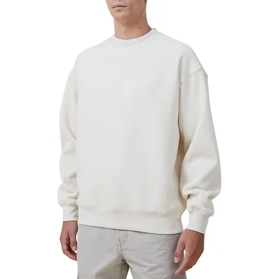 Fleece Oversized Crewneck Sweatshirt