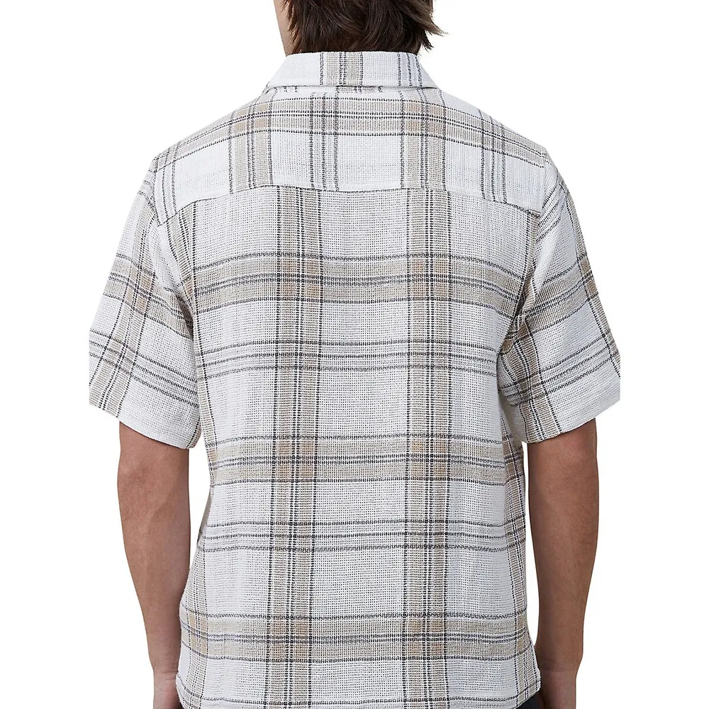 Eddie Textured Plaid Shirt