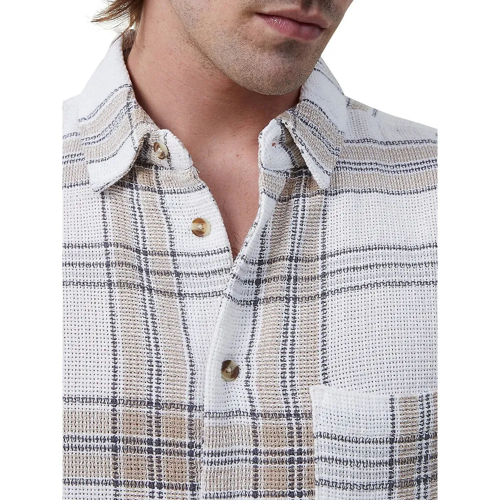 Eddie Textured Plaid Shirt