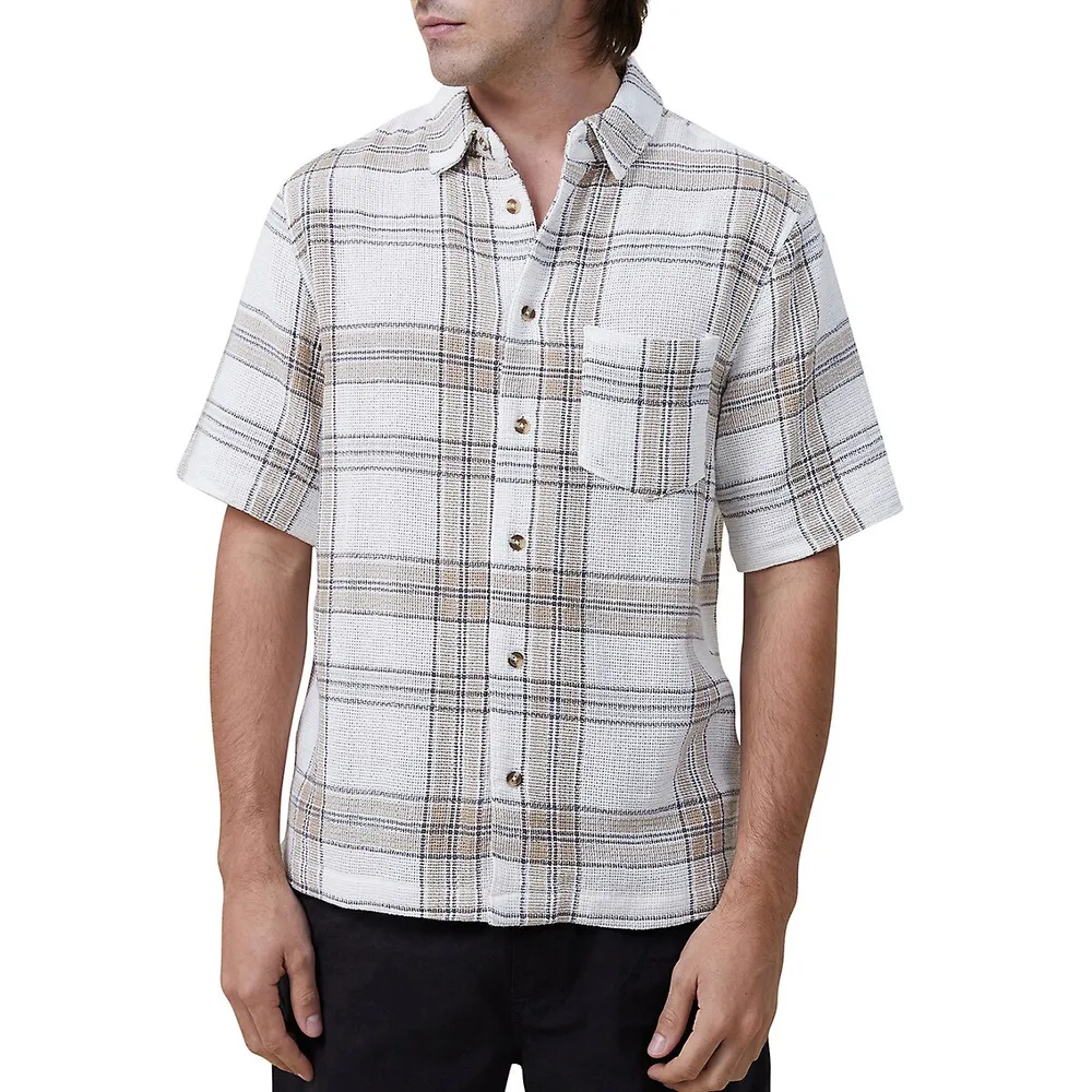 Eddie Textured Plaid Shirt