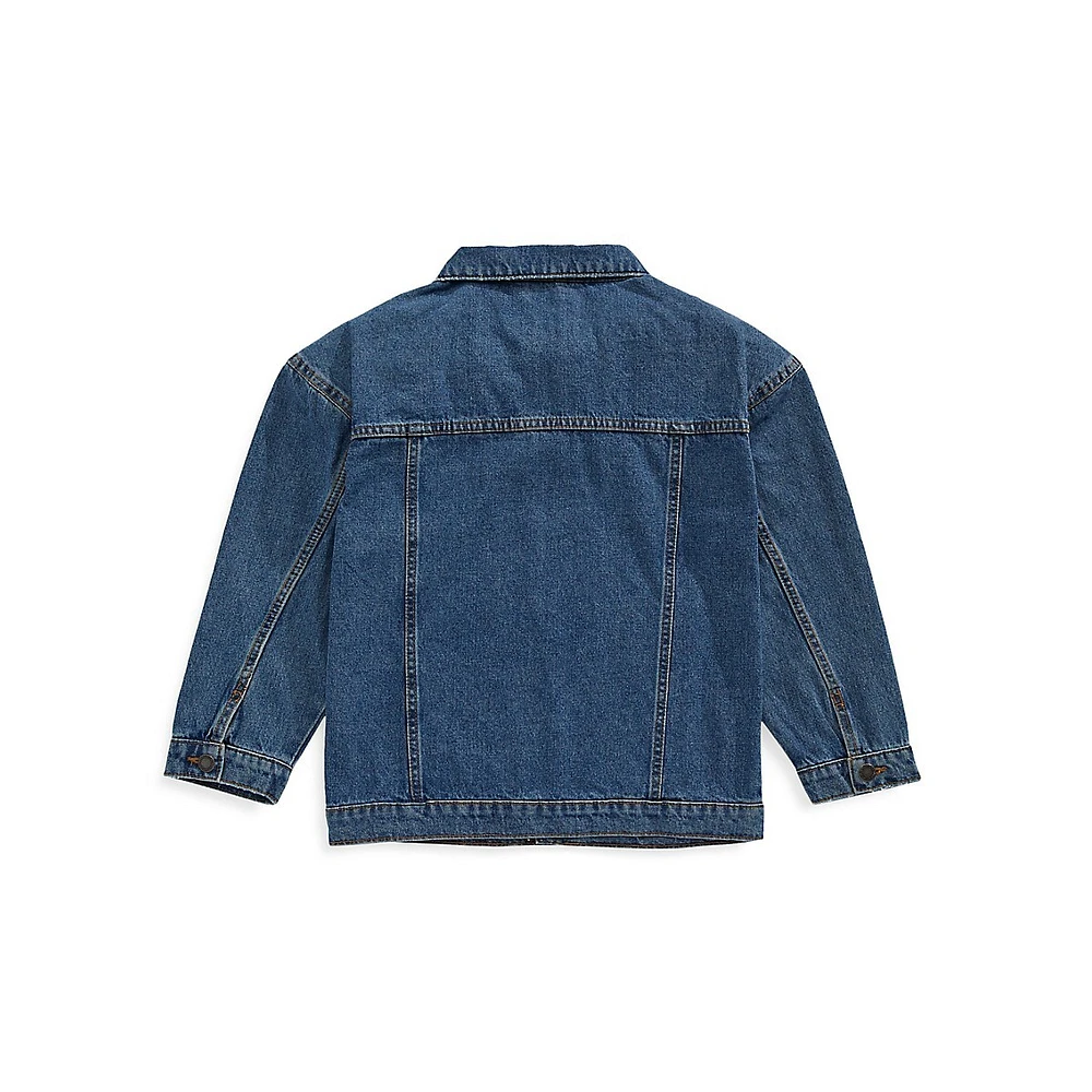 Little Kid's Oversized Denim Jacket