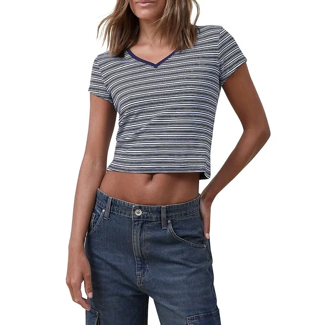 AE Cropped V-Neck T-Shirt