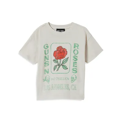 Little Girl's Guns N Roses Licensed T-Shirt