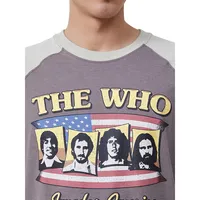 T-shirt à manches raglan et imprimé The Who
