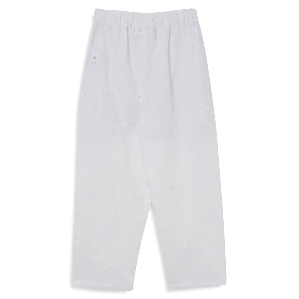 Girl's Eyelet Tapered Pant