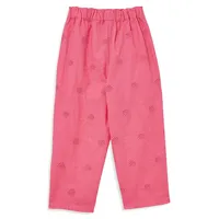 Little Girl's Eyelet Tapered Pant