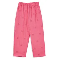 Little Girl's Eyelet Tapered Pant