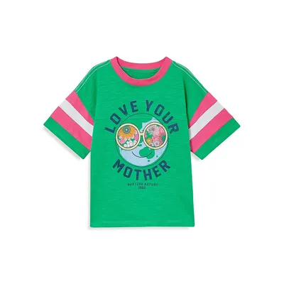 Little Girl's Earth Graphic T-Shirt